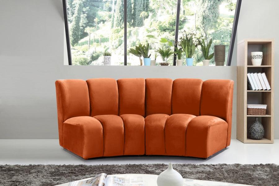 Infinity Modular Sofa In Cognac 2Pc - ATL FURNITURE