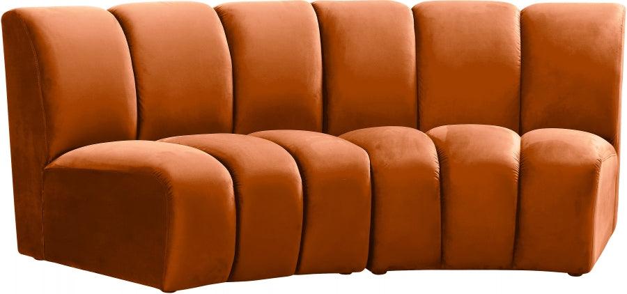 Infinity Modular Sofa In Cognac 2Pc - ATL FURNITURE