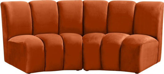 Infinity Modular Sofa In Cognac 2Pc - ATL FURNITURE