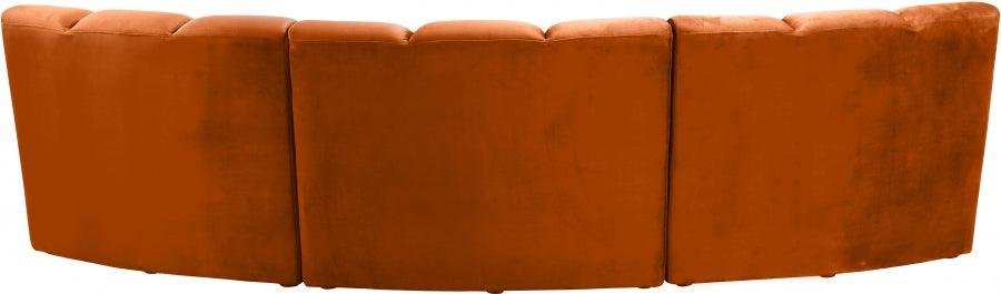 Infinity Modular Sofa In Cognac 3Pc - ATL FURNITURE