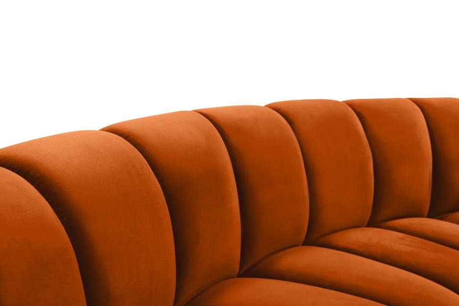 Infinity Modular Sofa In Cognac 3Pc - ATL FURNITURE