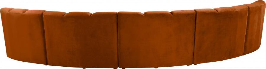 Infinity Modular 5 Piece Sectional In Cognac - ATL FURNITURE