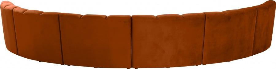 Infinity Modular 6 Piece Sectional In Cognac - ATL FURNITURE