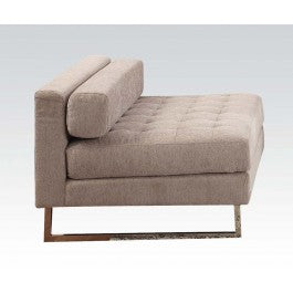 Acme Sampson Armless Chair in Beige Fabric 54183 - ATL FURNITURE