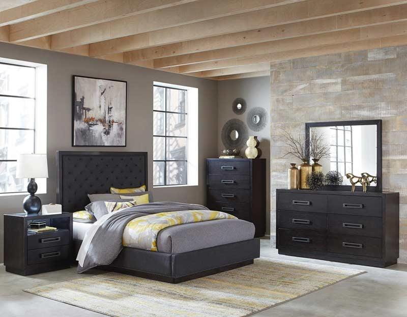 Homelegance - Larchmont Charcoal 6 Piece Queen Bedroom Set - 5424-1-6 - ATL FURNITURE