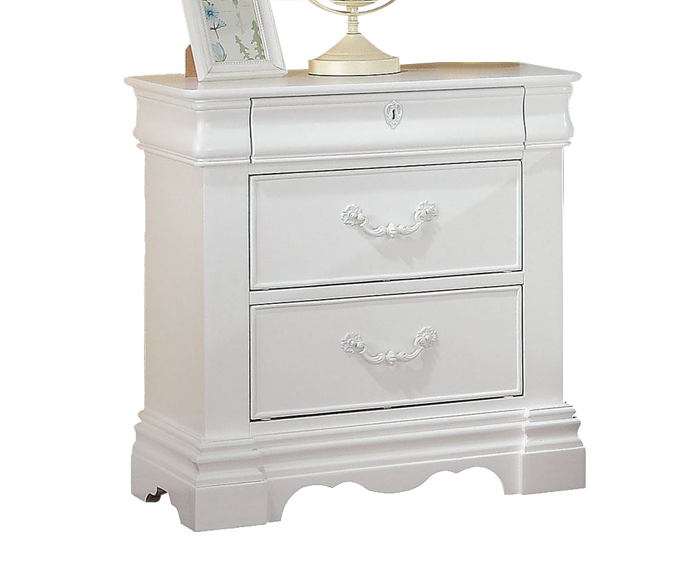 ACME Estrella Youth Nightstand in White 30243 - ATL FURNITURE