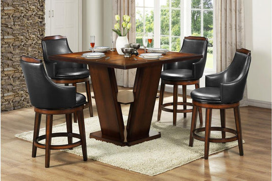 Homelegance - Bayshore 5 Piece Counter Height Table Set - 5447-36-24Fas - ATL FURNITURE