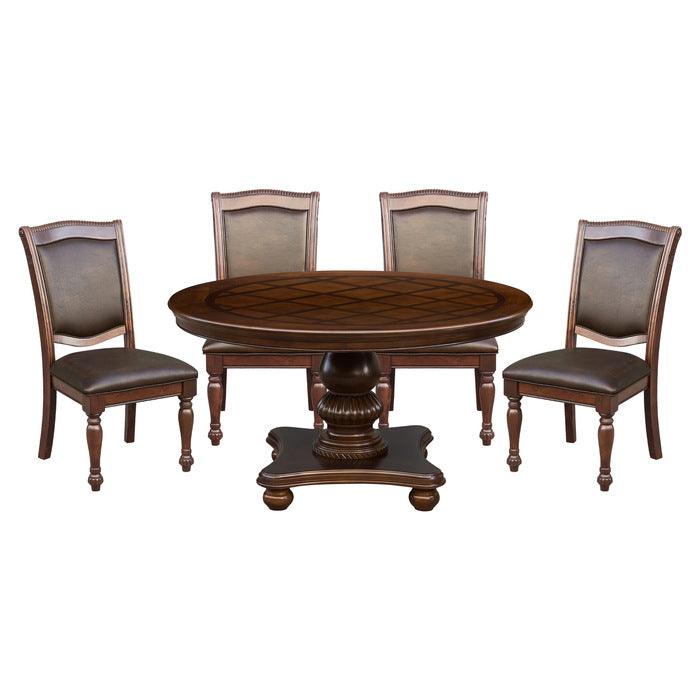 Homelegance - Lordsburg 5 Piece Dining Room Set In Brown Cherry - 5473-54-5Set - ATL FURNITURE