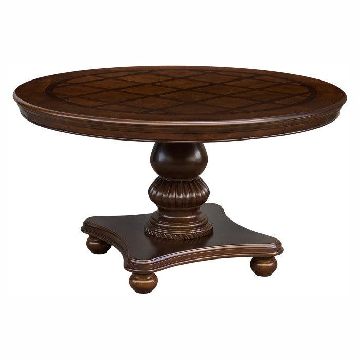 Homelegance - Lordsburg Round Dining Table In Brown Cherry - 5473-54* - ATL FURNITURE