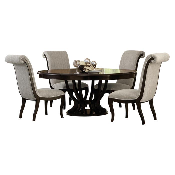 Homelegance - Savion 5 Piece Dining Room Set In Espresso - 5494-76-5Set - ATL FURNITURE