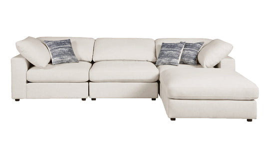 Serene 4-piece Upholstered Modular Sectional Beige