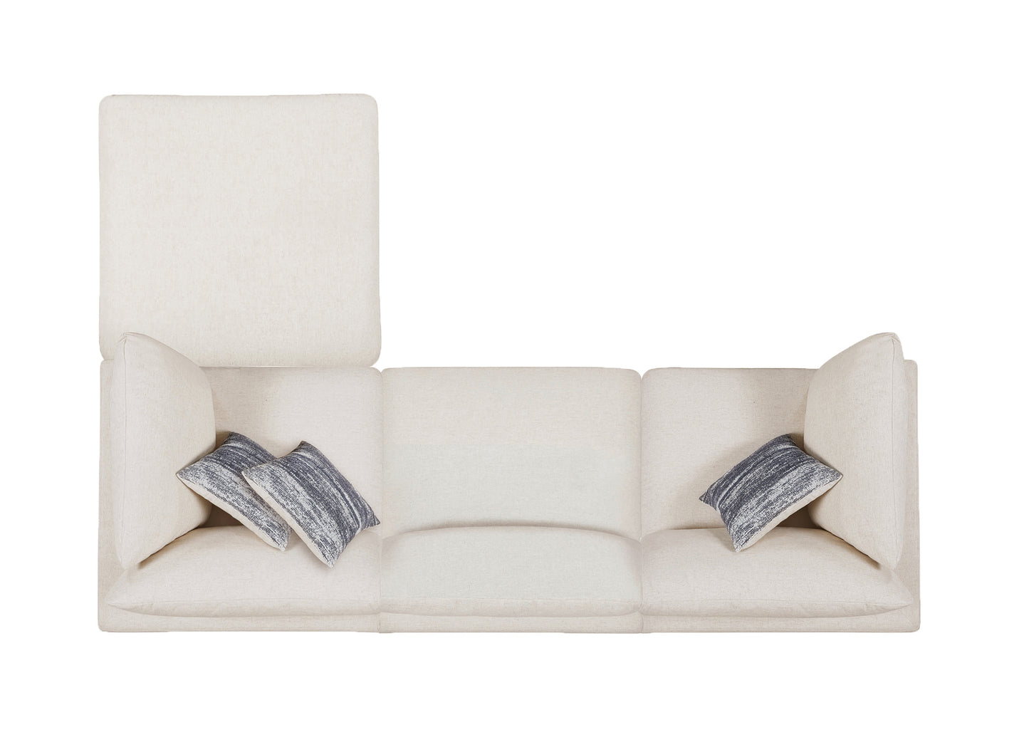 Serene 4-piece Upholstered Modular Sectional Beige