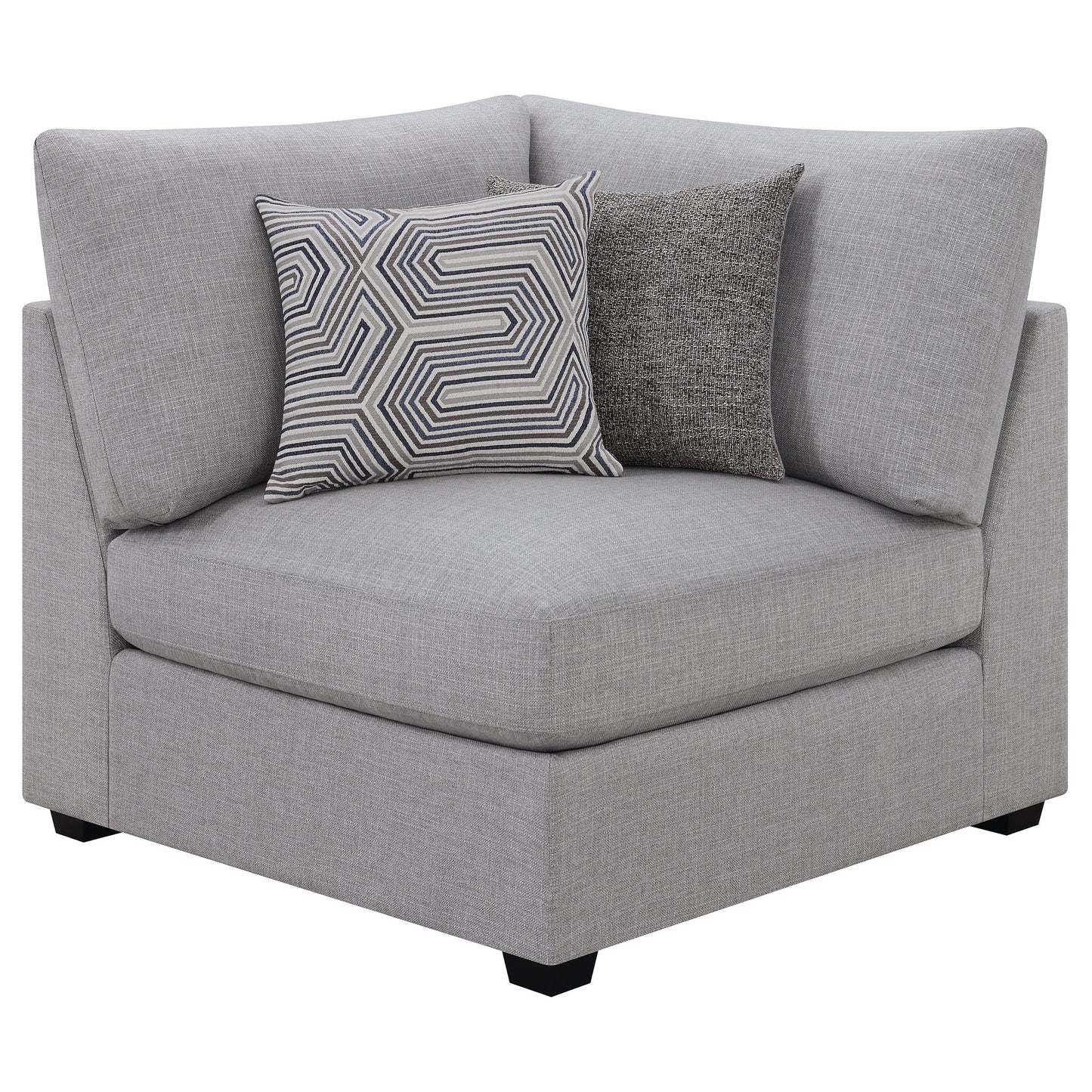 Cambria Upholstered Armless Chair Grey