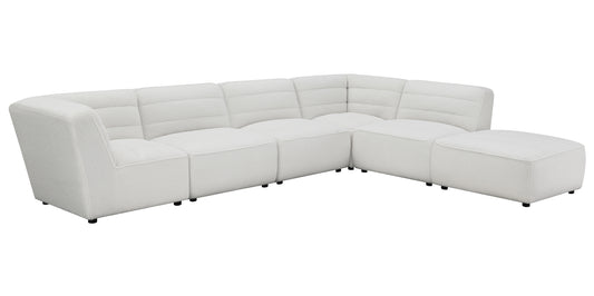 Sunny 6-piece Upholstered Modular Sectional Sofa Natural