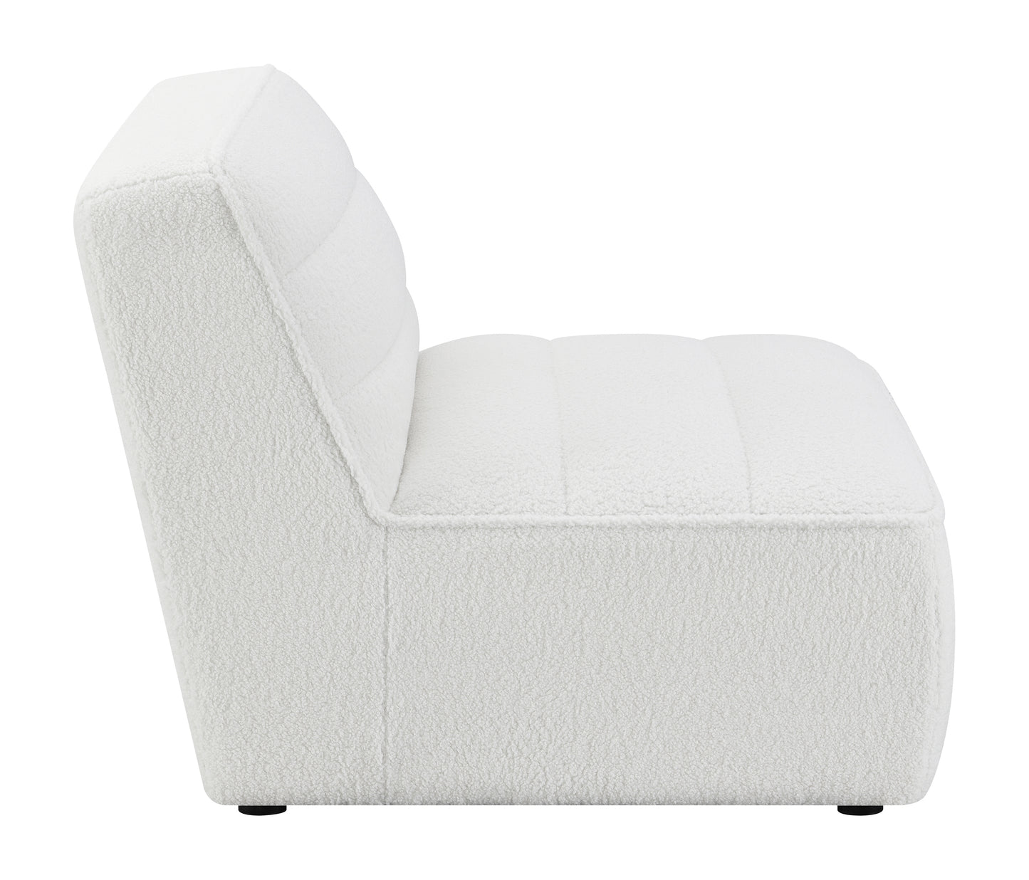 Sunny Upholstered Armless Chair Natural