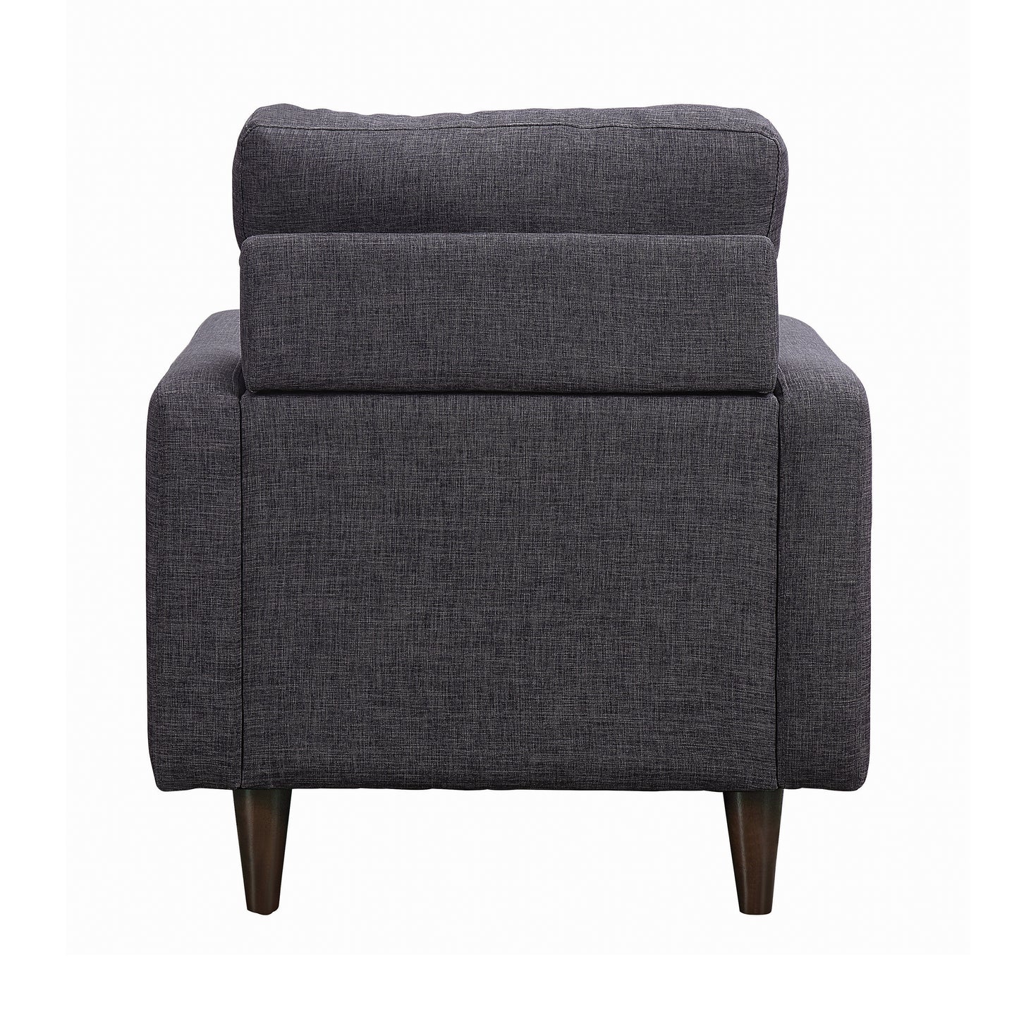 Watsonville Upholstered Track Arm Tufted Accent Chair Grey