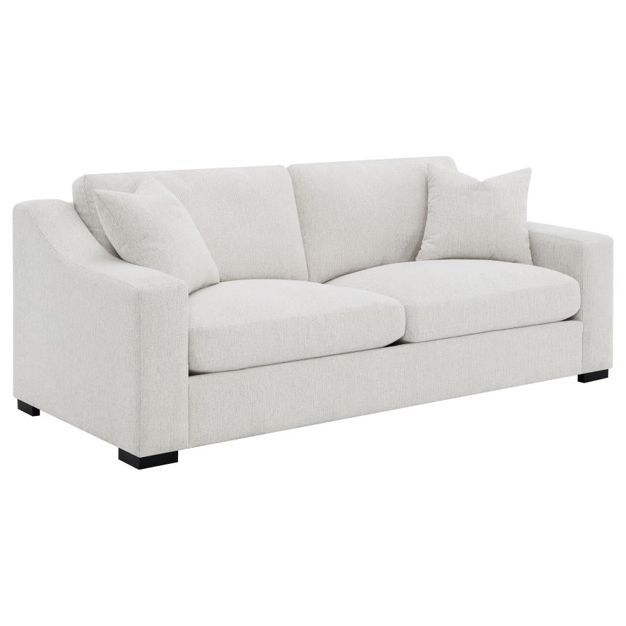 Ashlyn 2-Piece Upholstered Track Arm Sofa Set Sand