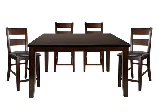 Homelegance - Mantello 5 Piece Counter Height Set - 5547-36-5Set - ATL FURNITURE