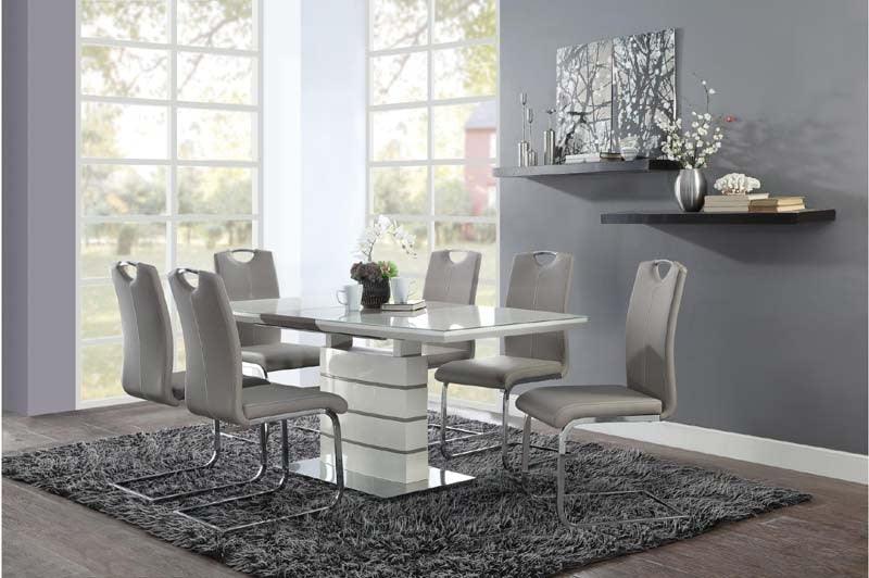 Homelegance - Glissand 5 Piece Rectangular Dining Table Set - 5599-71-5 - ATL FURNITURE