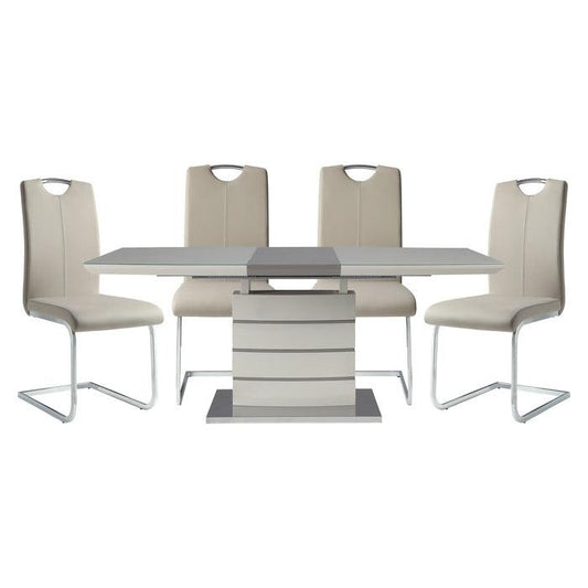 Homelegance - Glissand 5 Piece Rectangular Dining Table Set - 5599-71-5 - ATL FURNITURE