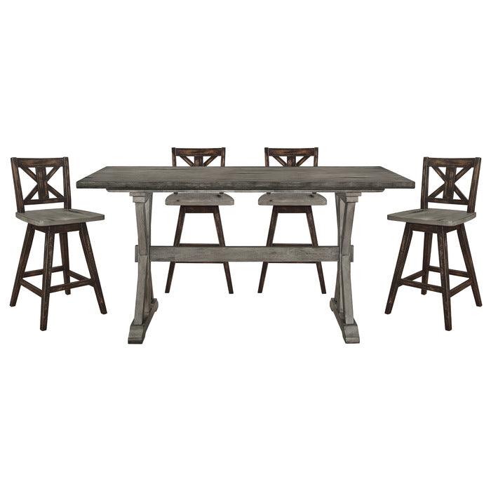 Homelegance - Amsonia 5 Piece Counter Height Dining Set - 5602-36-5Set - ATL FURNITURE