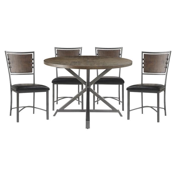 Homelegance - Fideo 5 Piece Round Dining Set - 5606-45Rd-5Set - ATL FURNITURE