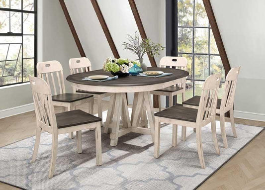 Homelegance - Clover 7 Piece Dining Table Set - 5656-66-7Set - ATL FURNITURE