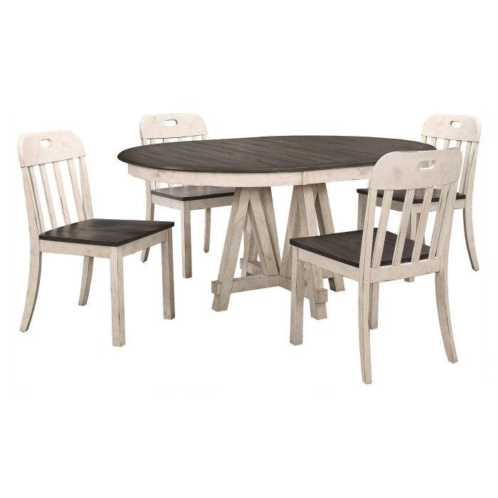 Homelegance - Clover 5 Piece Dining Table Set - 5656-66-5Set - ATL FURNITURE