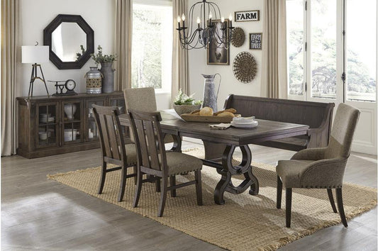 Homelegance - Gloversville 6 Piece Dining Room Set In Brown - 5799-86-6Set - ATL FURNITURE