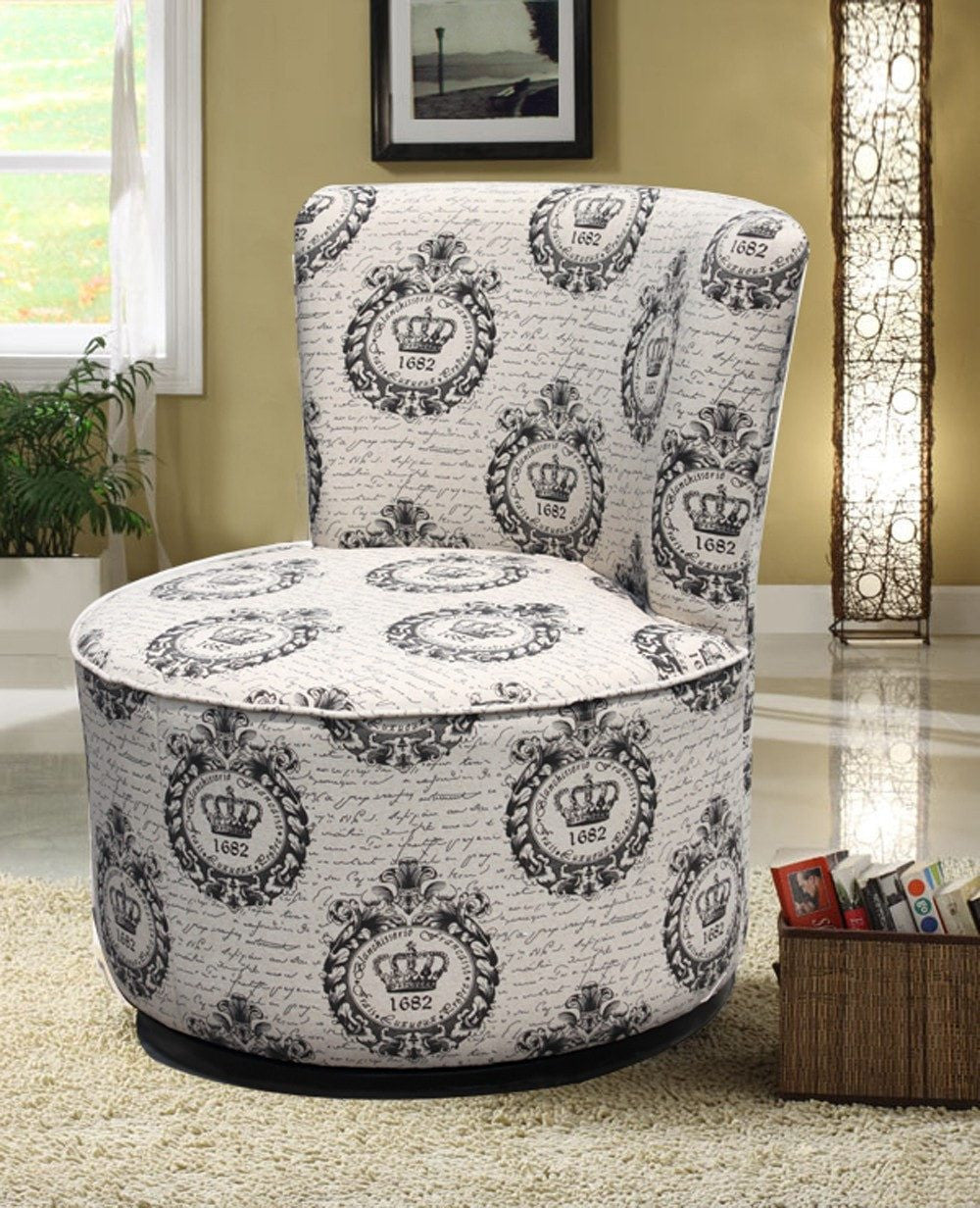 Crown Design Swivel Chair - ATL FURNITURE