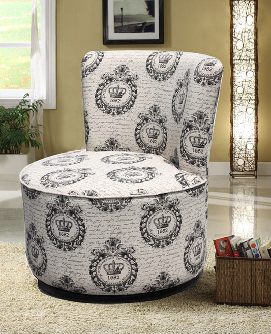 Crown Design Swivel Chair - ATL FURNITURE