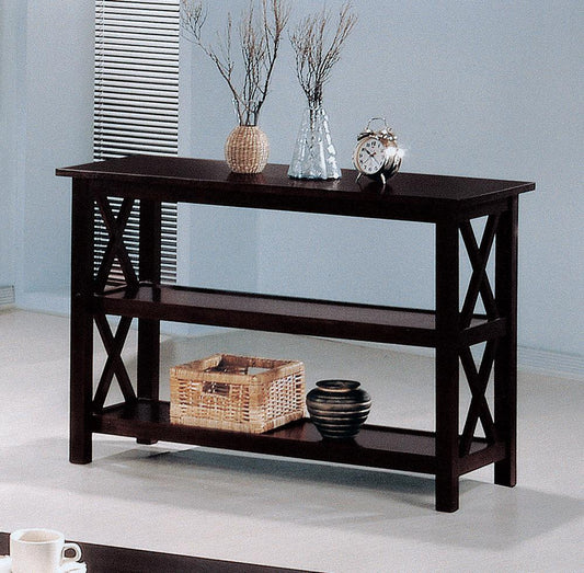 Merlot Double Shelf Sofa Table - ATL FURNITURE