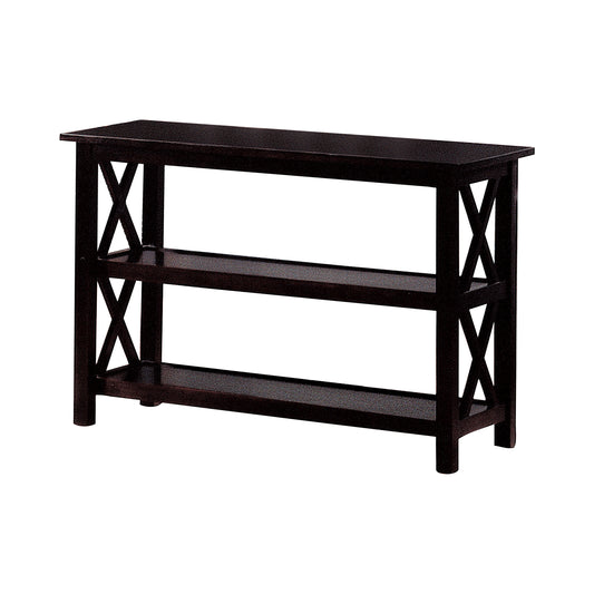 Rachelle 2-shelf Wood Entryway Console Table Deep Merlot