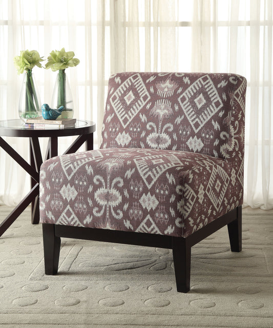 Hinte Pattern Fabric Accent Chair - ATL FURNITURE