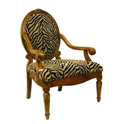 Tiger Print Accent Chair - ATL FURNITURE