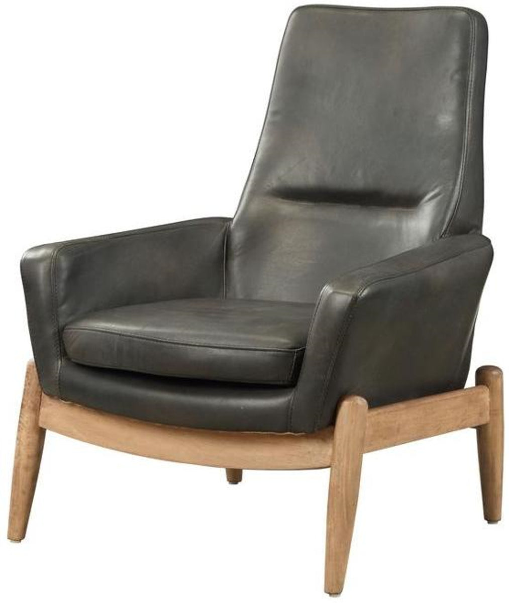 Acme Dolphin Accent Chair in Black 59533 - ATL FURNITURE