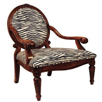 White Tiger Accent Chair - ATL FURNITURE