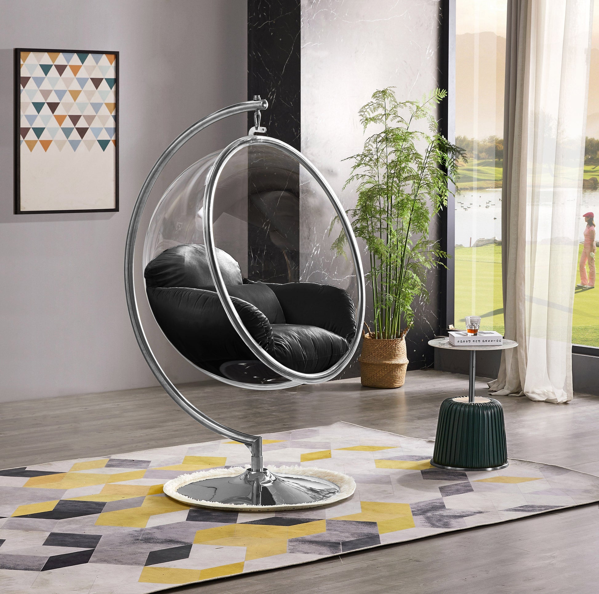 Acrylic Hanging Chair - ATL FURNITURE