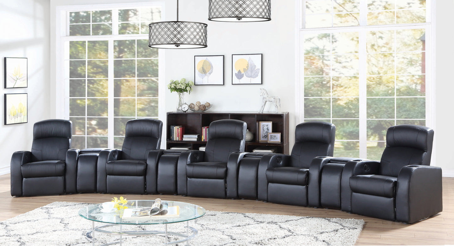 Cyrus 9-piece Upholstered Home Theater Seating