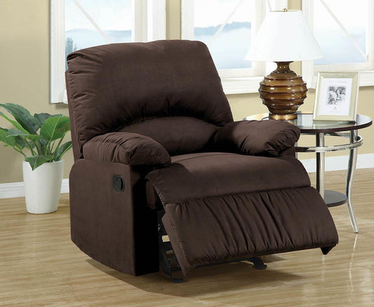 G600266 Casual Chocolate Glider Recliner - ATL FURNITURE