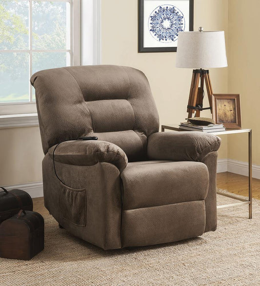 G601025 Casual Brown Sugar Power Lift Recliner - ATL FURNITURE