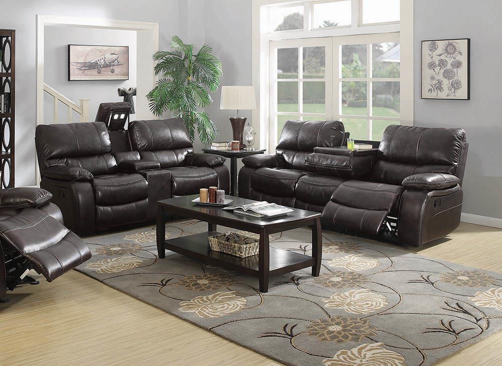 Willemse Chocolate Reclining Two-Piece Living Room Set - ATL FURNITURE