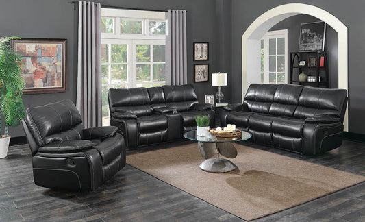 Willemse Dark Brown Reclining Three-Piece Living Room Set - ATL FURNITURE