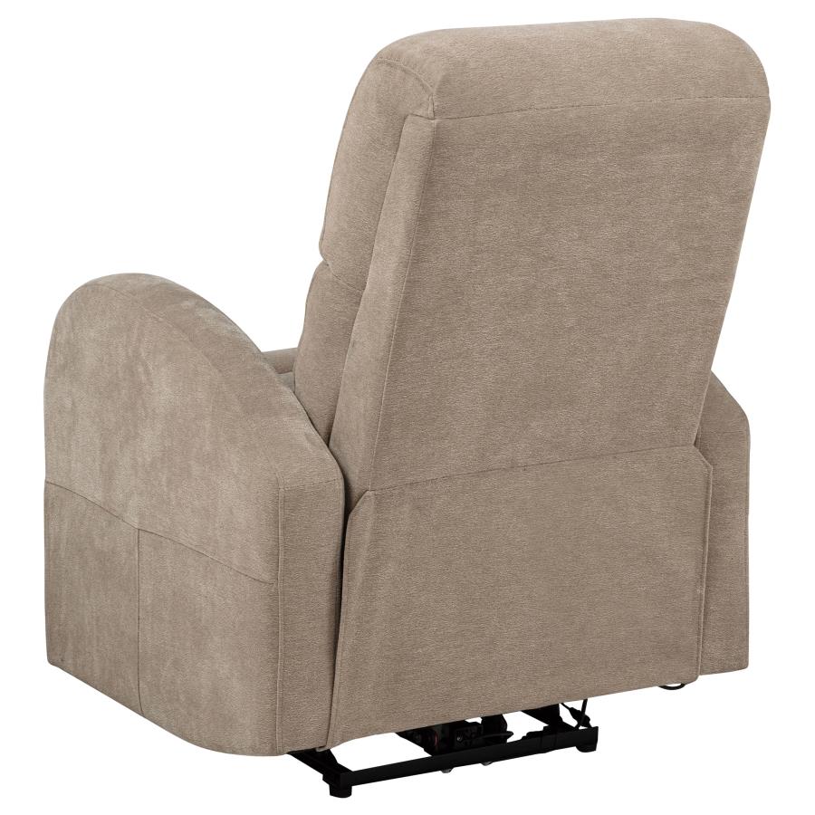 Grant Fabric Upholstered Power Recliner Chair Camel