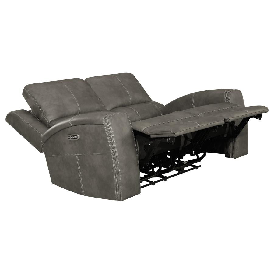 Brickston 2-Piece Triple Power Reclining Sofa Set Charcoal