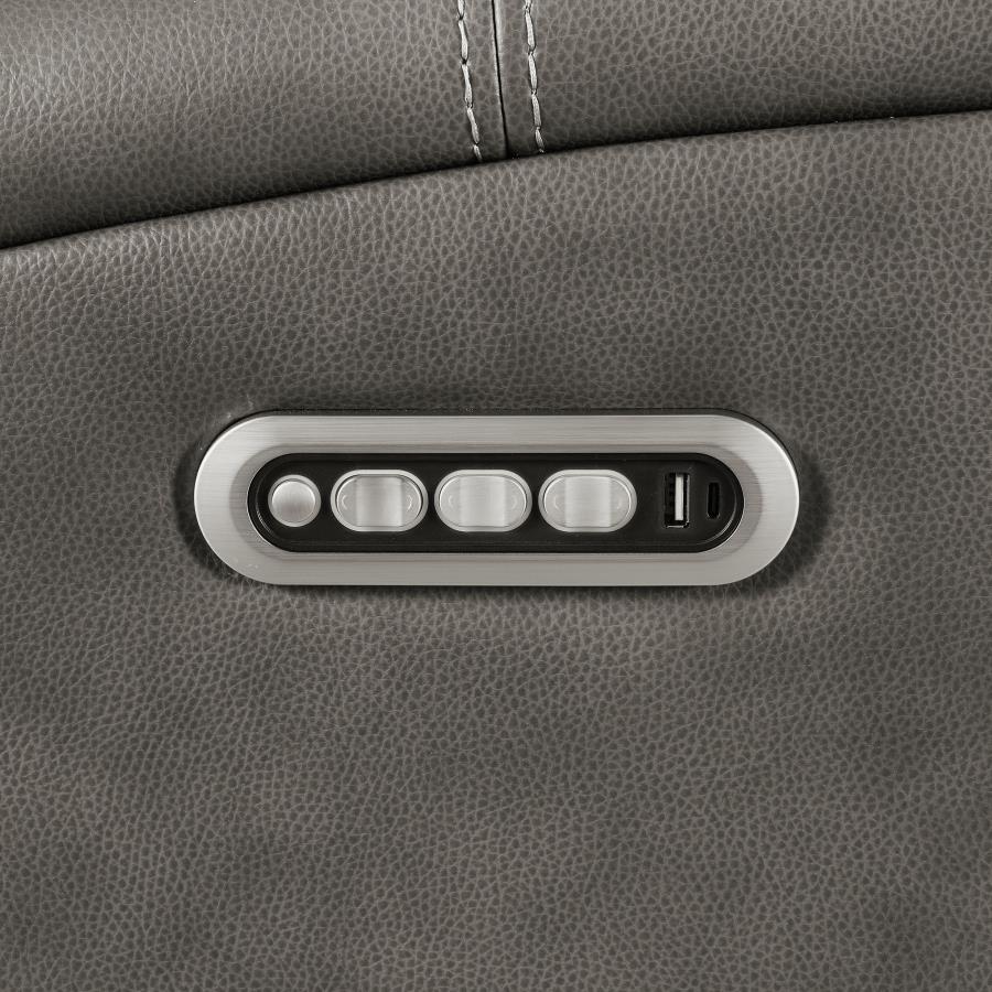 Brickston Triple Power Swivel Glider Recliner Charcoal