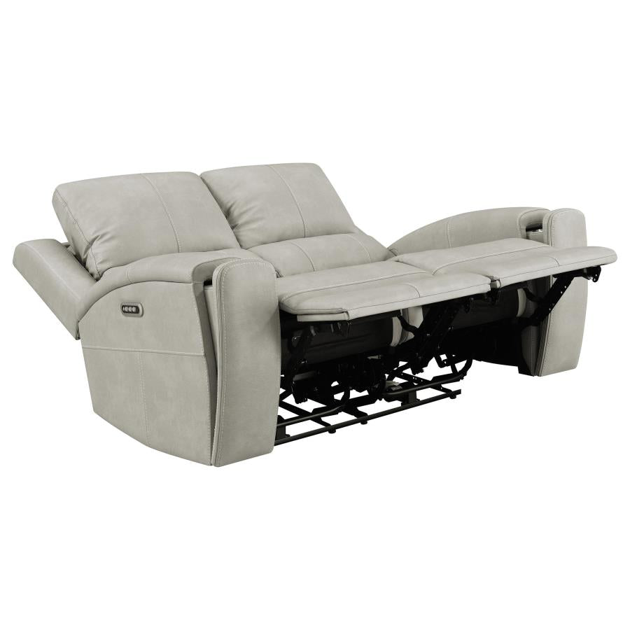 Brickston 2-Piece Triple Power Reclining Sofa Set Grey