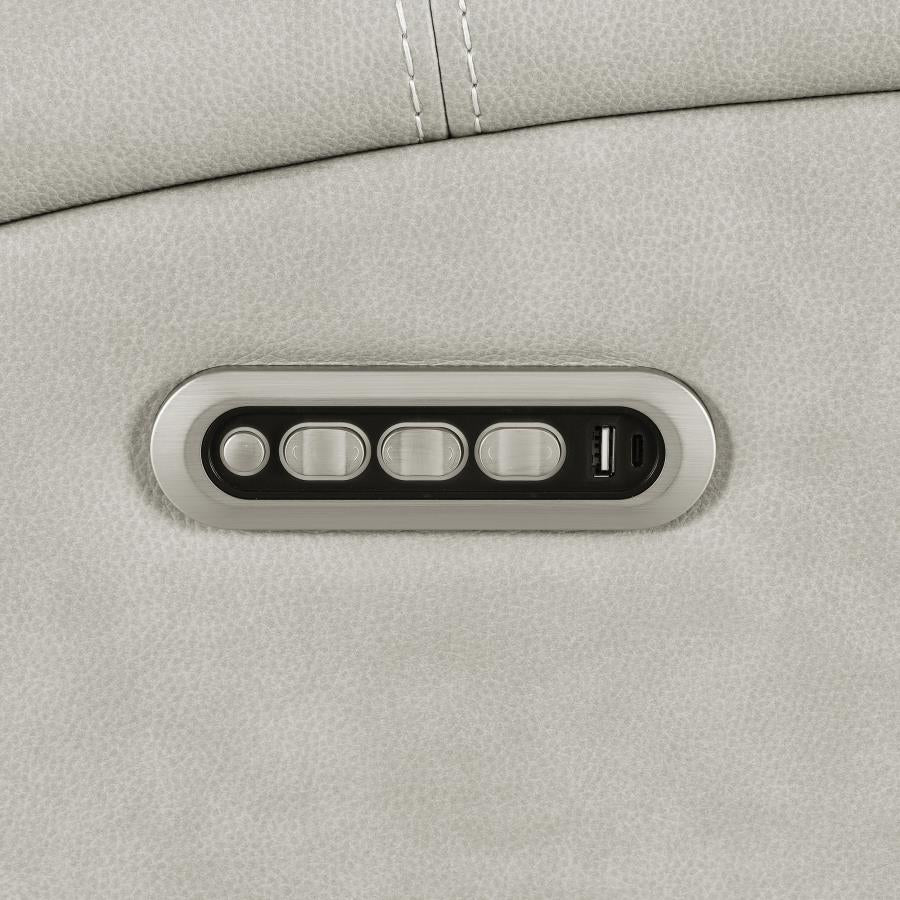 Brickston 2-Piece Triple Power Reclining Sofa Set Grey