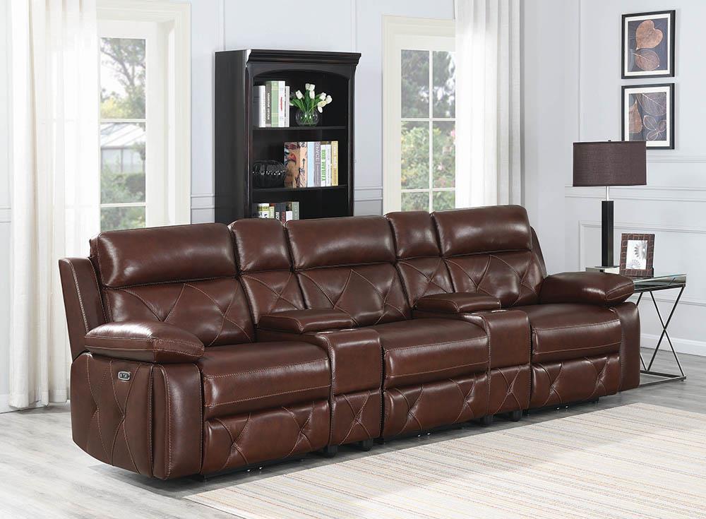 G603440 5 Pc Power2 Home Theater Sectional - ATL FURNITURE