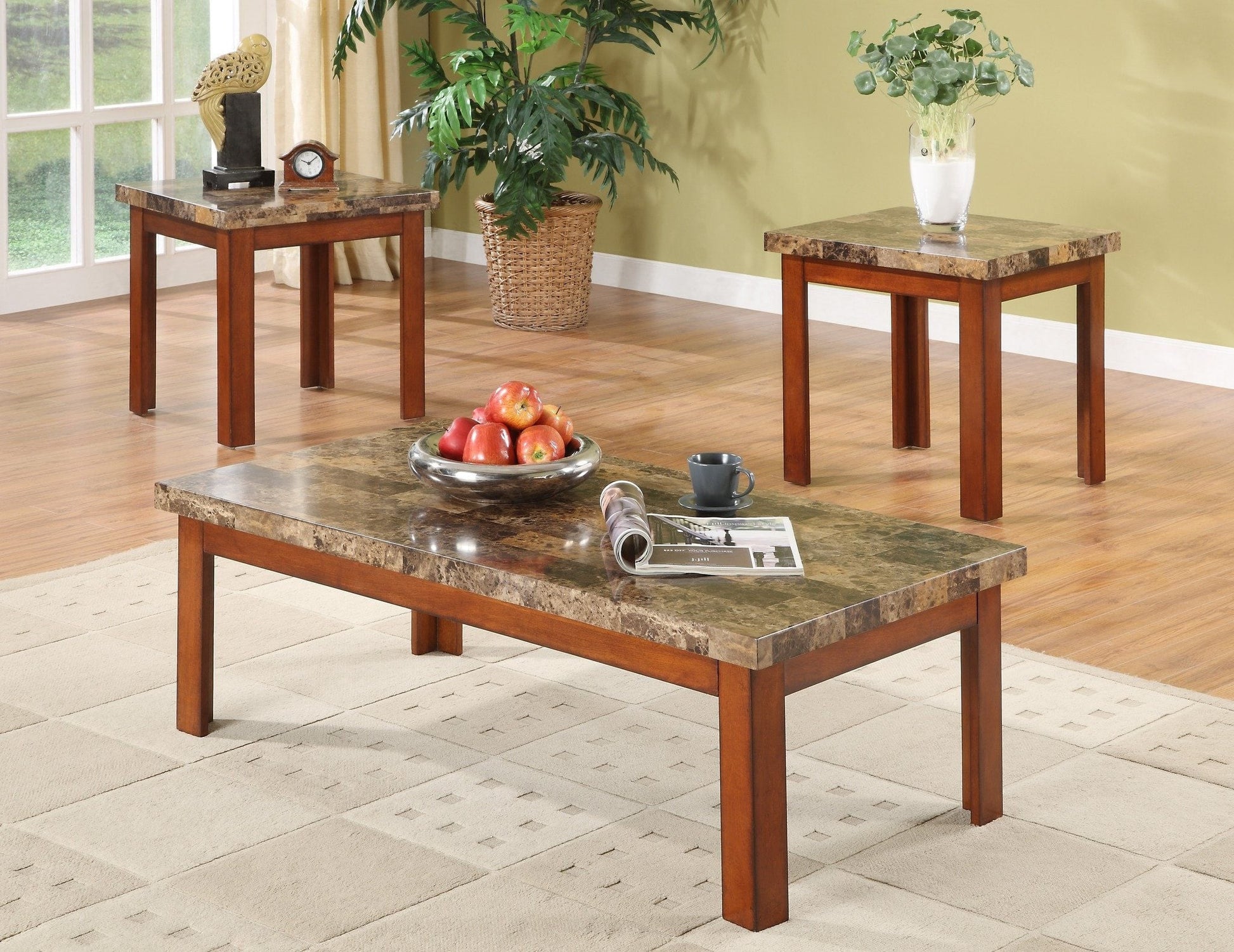 Coffee Table Set; 3 PCS. SET - ATL FURNITURE